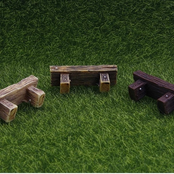 Mini Plant/Zen Garden Decorative Benches- Set Of 3 - Picture 5 of 5